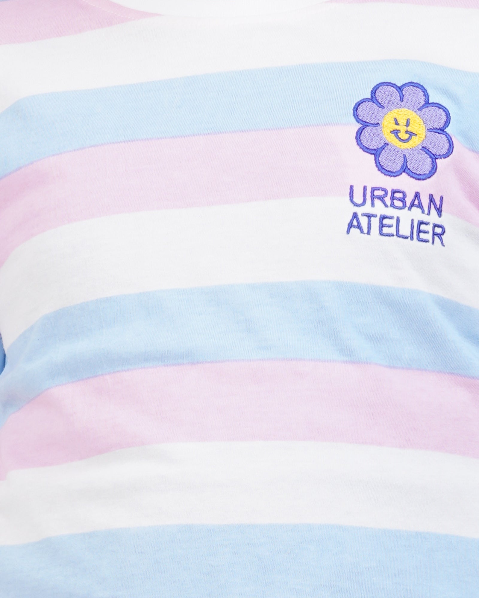 Includ Girls Striped Round Neck Tshirt