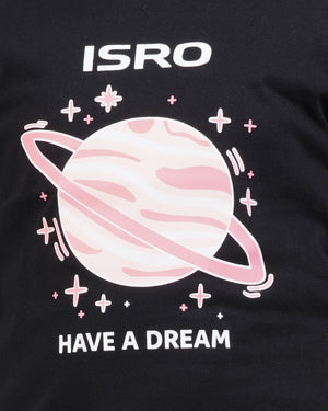 ISRO Printed T-Shirt Track Pants Set