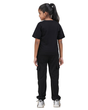 ISRO Printed T-Shirt Track Pants Set