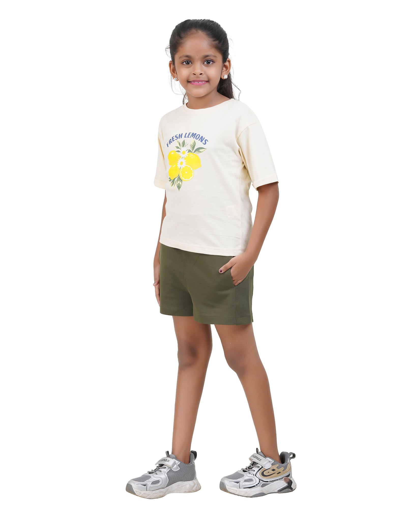 Fresh Lemons graphic print kids t-shirt