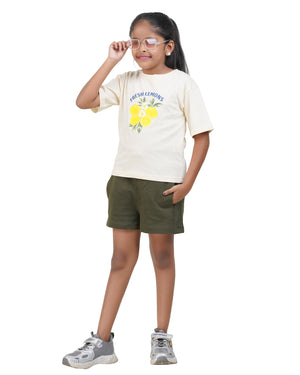 Fresh Lemons graphic print kids t-shirt