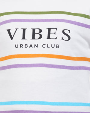 Kids Vibes Urban Club Striped T-Shirt