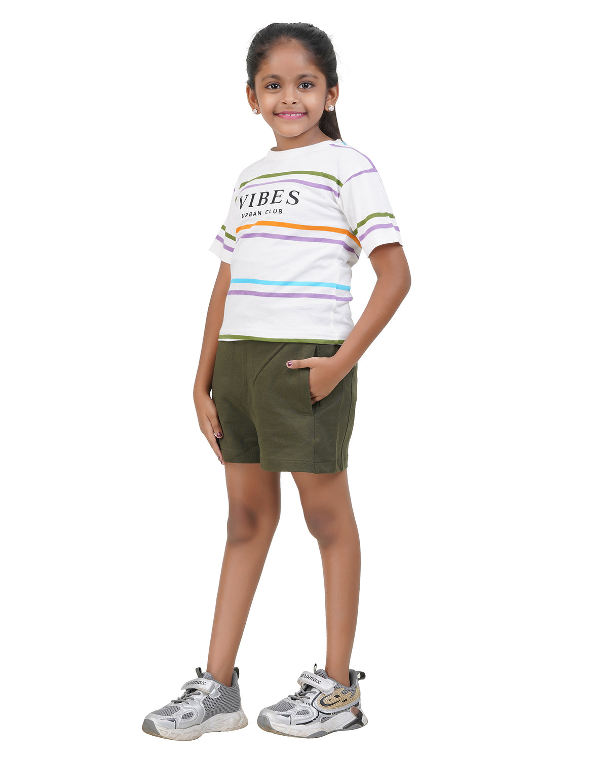 Kids Vibes Urban Club Striped T-Shirt