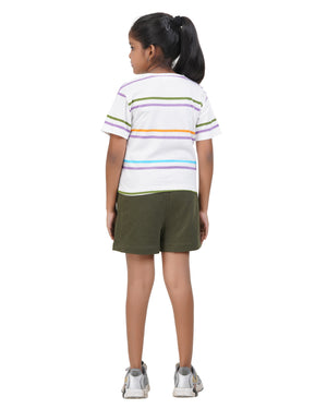 Kids Vibes Urban Club Striped T-Shirt