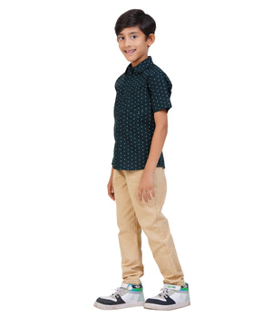 Boys Black Polka Dot Casual