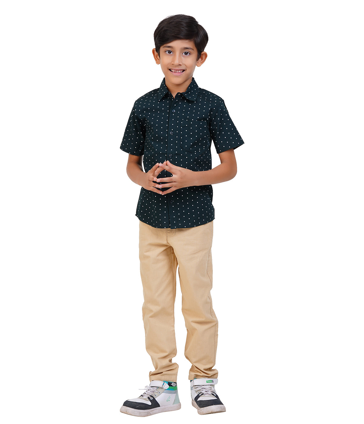 Boys Black Polka Dot Casual
