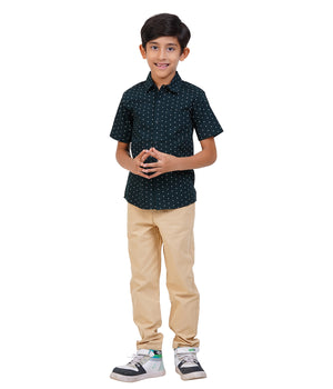 Boys Black Polka Dot Casual