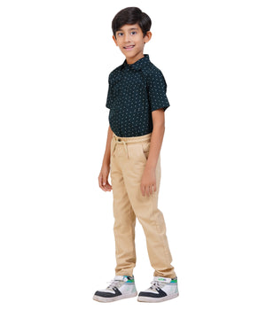 Boys Black Polka Dot Casual