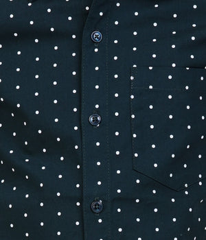 Boys Black Polka Dot Casual