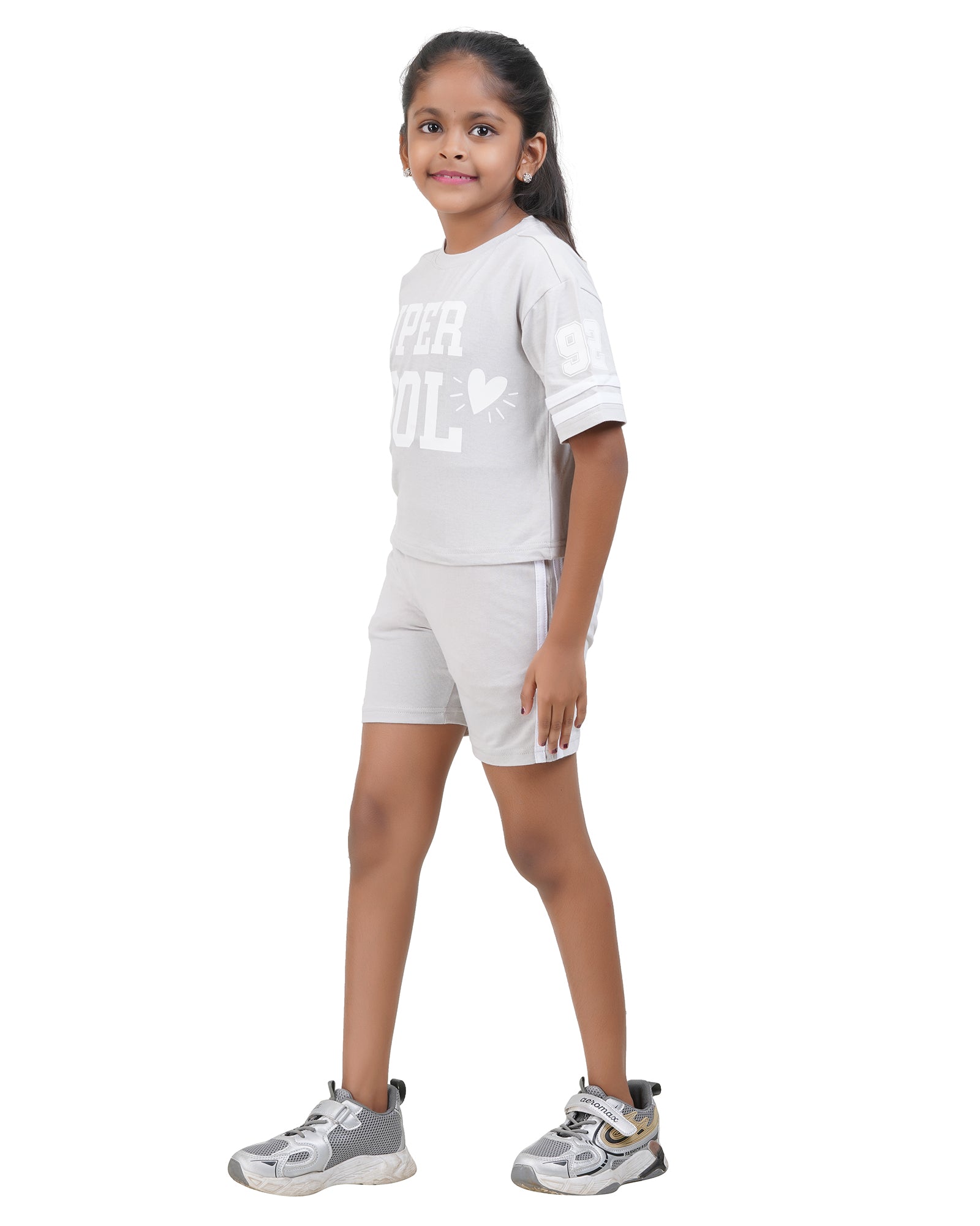 Girls Super Cool T-Shirt Shorts Set
