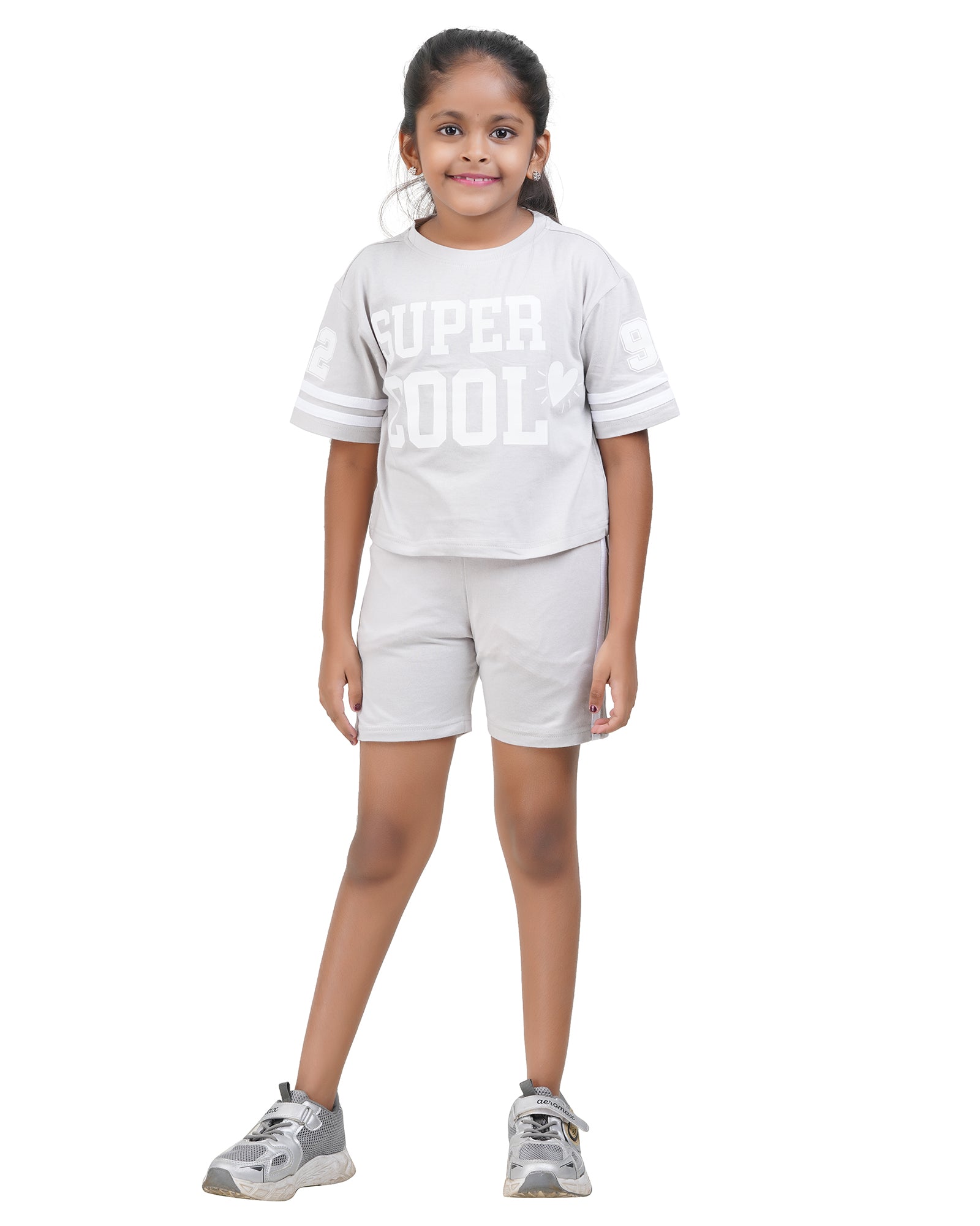 Girls Super Cool T-Shirt Shorts Set