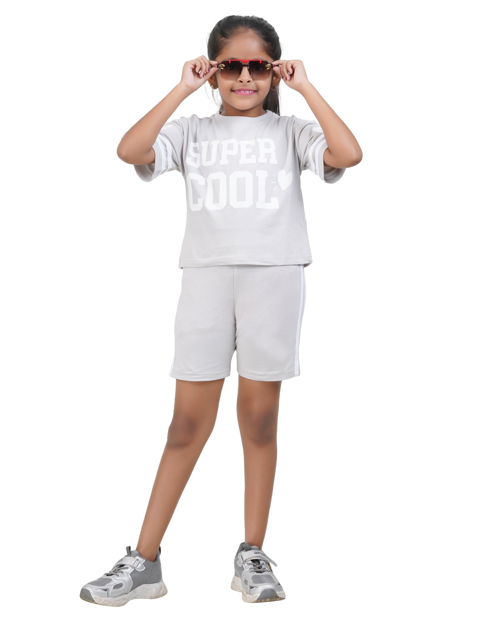 Girls Super Cool T-Shirt Shorts Set