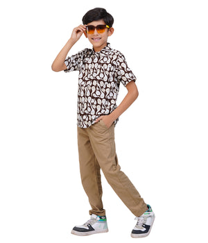 Boys Printed Casual Shirt