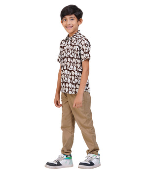 Boys Printed Casual Shirt