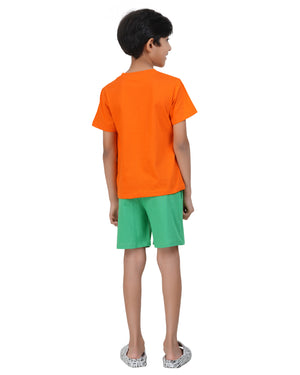 Happy Faces Boys Typography Printed T-shirt.