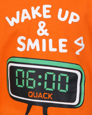 Happy Faces Boys Typography Printed T-shirt.