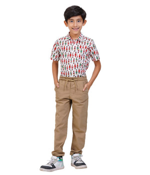 Boys' Cotton Drawstring Joggers